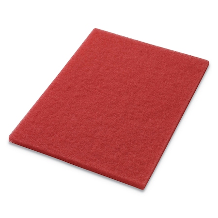 Americo Buffing Pads, 14w x 20h, Red, PK5 40441420